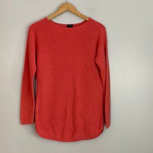 Talbots Coral Cotton-Blend Boatneck Sweater